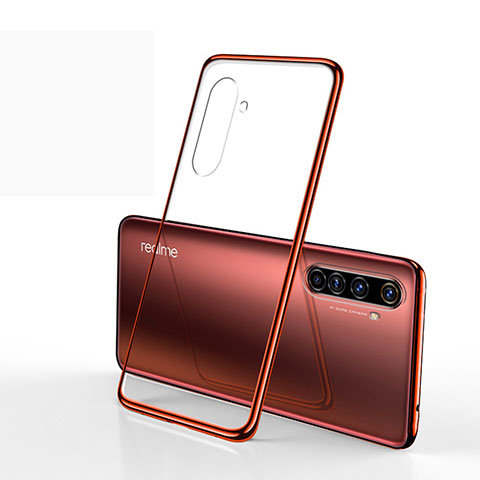 Funda Silicona Ultrafina Carcasa Transparente H01 para Realme X50 Pro 5G Rojo