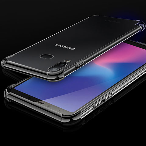 Funda Silicona Ultrafina Carcasa Transparente H01 para Samsung Galaxy A6s Negro