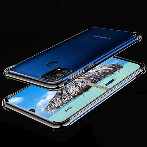 Funda Silicona Ultrafina Carcasa Transparente H01 para Samsung Galaxy M21s Negro