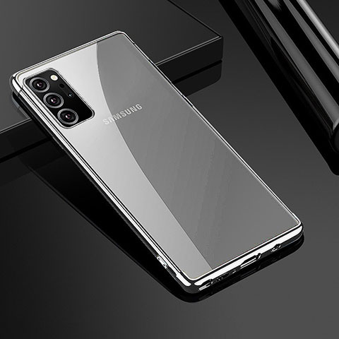 Funda Silicona Ultrafina Carcasa Transparente H01 para Samsung Galaxy Note 20 Ultra 5G Plata