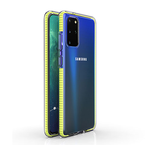 Funda Silicona Ultrafina Carcasa Transparente H01 para Samsung Galaxy S20 Plus Amarillo