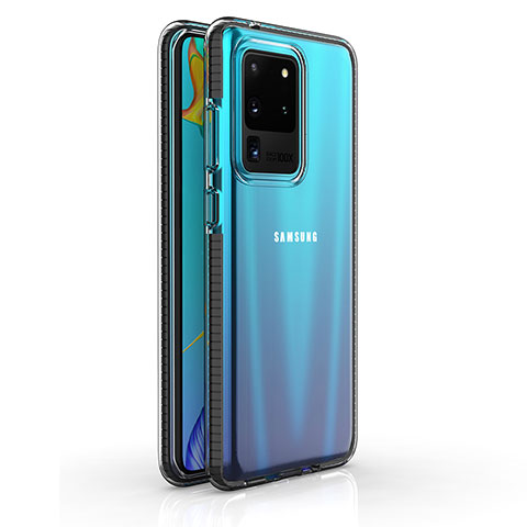 Funda Silicona Ultrafina Carcasa Transparente H01 para Samsung Galaxy S20 Ultra Negro