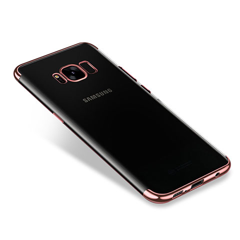 Funda Silicona Ultrafina Carcasa Transparente H01 para Samsung Galaxy S8 Oro Rosa