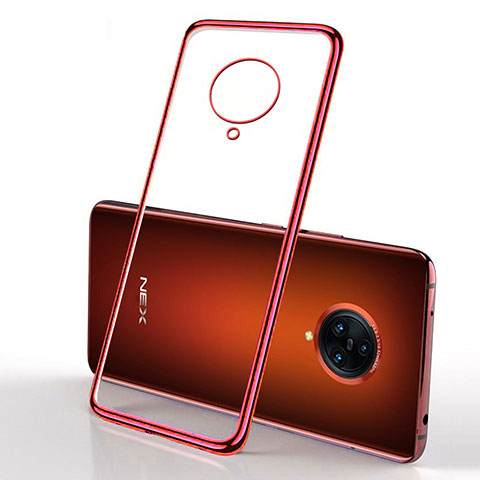 Funda Silicona Ultrafina Carcasa Transparente H01 para Vivo Nex 3 5G Rojo