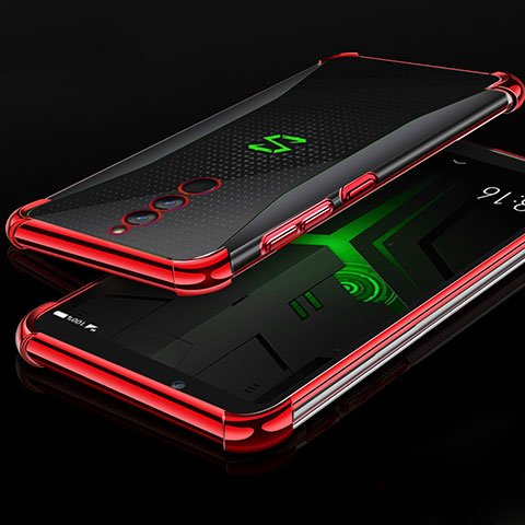 Funda Silicona Ultrafina Carcasa Transparente H01 para Xiaomi Black Shark Helo Rojo