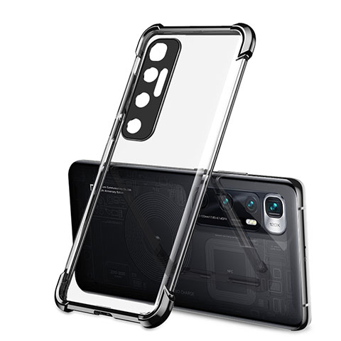 Funda Silicona Ultrafina Carcasa Transparente H01 para Xiaomi Mi 10 Ultra Negro
