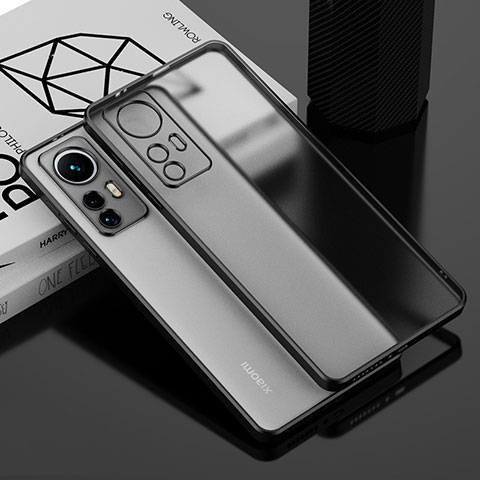 Funda Silicona Ultrafina Carcasa Transparente H01 para Xiaomi Mi 12 Pro 5G Negro