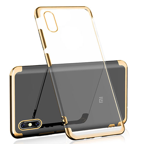 Funda Silicona Ultrafina Carcasa Transparente H01 para Xiaomi Mi 8 Explorer Oro