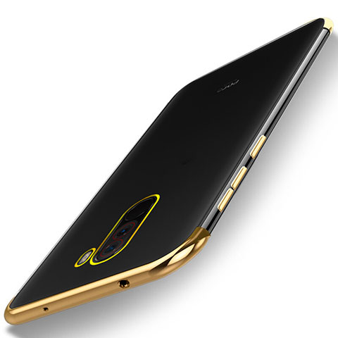 Funda Silicona Ultrafina Carcasa Transparente H01 para Xiaomi Pocophone F1 Oro