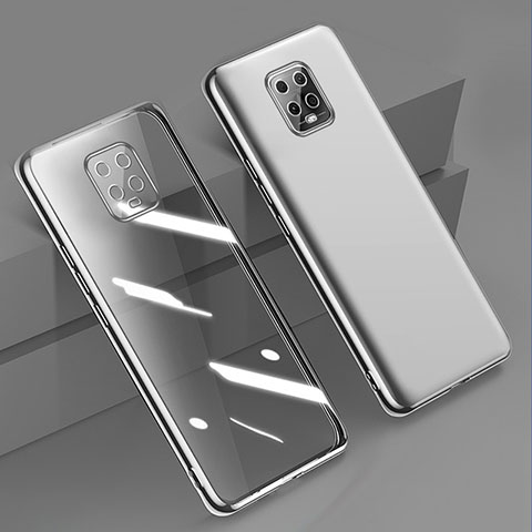Funda Silicona Ultrafina Carcasa Transparente H01 para Xiaomi Redmi 10X 5G Plata