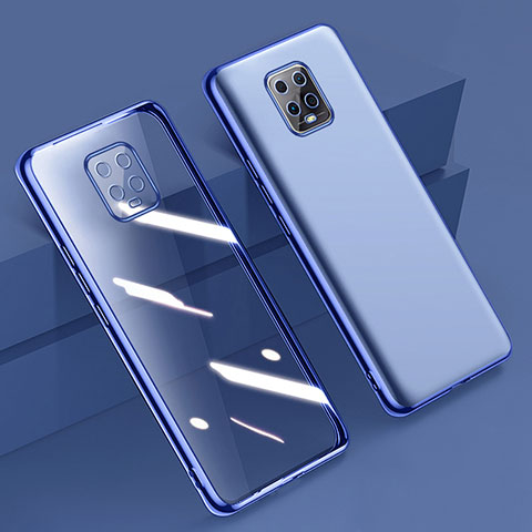Funda Silicona Ultrafina Carcasa Transparente H01 para Xiaomi Redmi 10X Pro 5G Azul