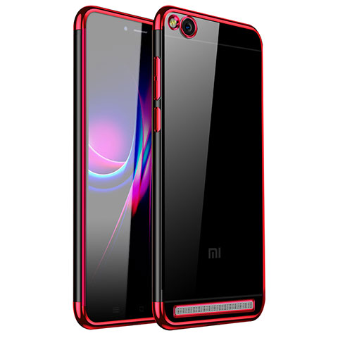 Funda Silicona Ultrafina Carcasa Transparente H01 para Xiaomi Redmi 5A Rojo