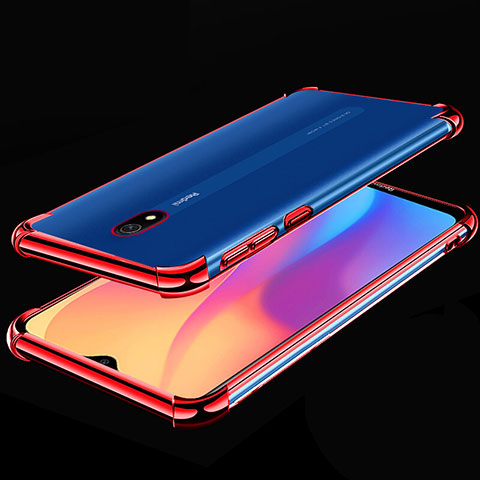 Funda Silicona Ultrafina Carcasa Transparente H01 para Xiaomi Redmi 8A Rojo
