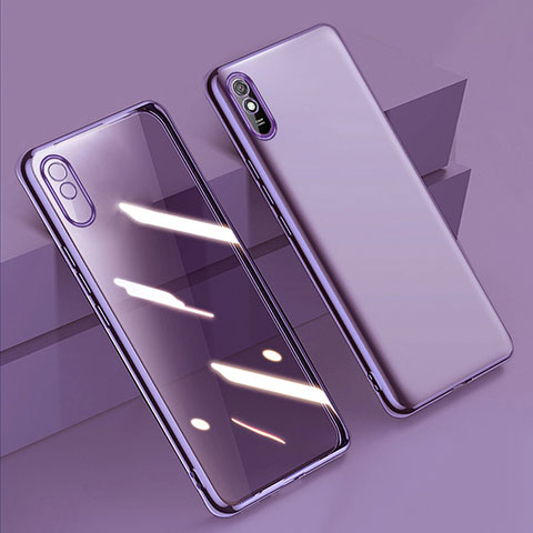 Funda Silicona Ultrafina Carcasa Transparente H01 para Xiaomi Redmi 9AT Morado