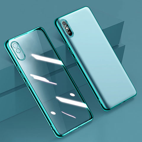 Funda Silicona Ultrafina Carcasa Transparente H01 para Xiaomi Redmi 9i Verde