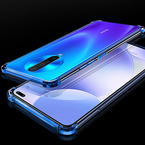 Funda Silicona Ultrafina Carcasa Transparente H01 para Xiaomi Redmi K30 5G Azul