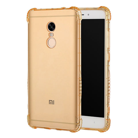 Funda Silicona Ultrafina Carcasa Transparente H01 para Xiaomi Redmi Note 4 Oro