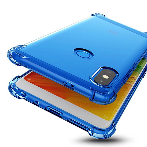 Funda Silicona Ultrafina Carcasa Transparente H01 para Xiaomi Redmi Note 5 Azul