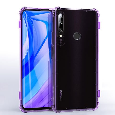 Funda Silicona Ultrafina Carcasa Transparente H02 para Huawei Enjoy 10 Plus Morado