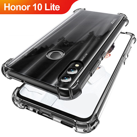 Funda Silicona Ultrafina Carcasa Transparente H02 para Huawei Honor 10 Lite Gris