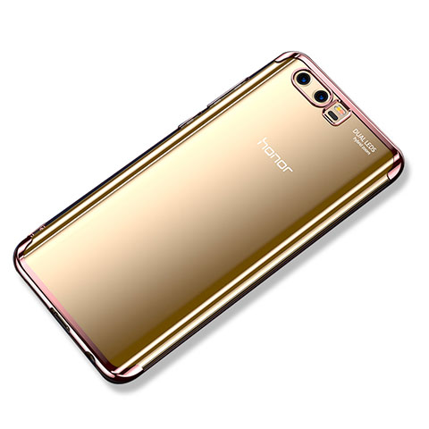Funda Silicona Ultrafina Carcasa Transparente H02 para Huawei Honor 9 Oro Rosa