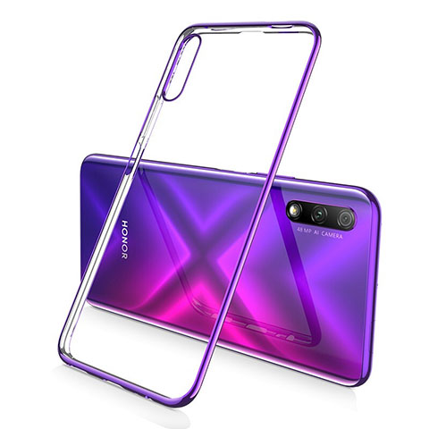 Funda Silicona Ultrafina Carcasa Transparente H02 para Huawei Honor 9X Morado