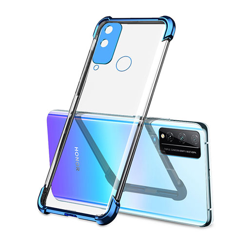Funda Silicona Ultrafina Carcasa Transparente H02 para Huawei Honor Play4T Azul