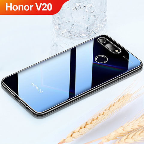 Funda Silicona Ultrafina Carcasa Transparente H02 para Huawei Honor V20 Negro