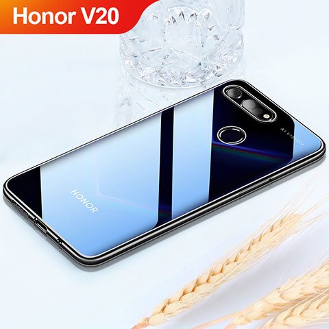 Funda Silicona Ultrafina Carcasa Transparente H02 para Huawei Honor View 20 Negro