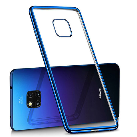 Funda Silicona Ultrafina Carcasa Transparente H02 para Huawei Mate 20 Pro Azul