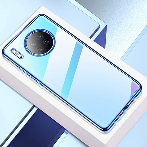 Funda Silicona Ultrafina Carcasa Transparente H02 para Huawei Mate 30 Pro Azul