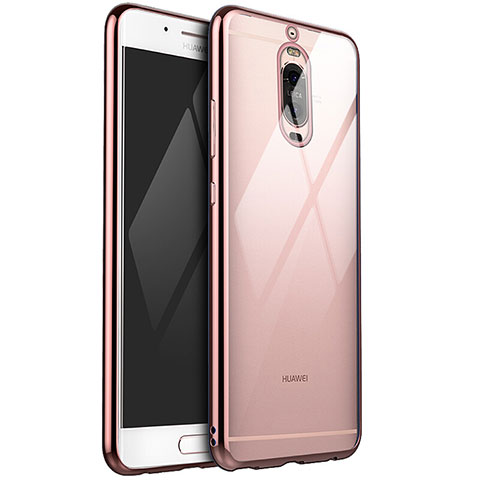 Funda Silicona Ultrafina Carcasa Transparente H02 para Huawei Mate 9 Pro Oro Rosa