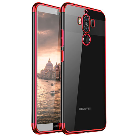 Funda Silicona Ultrafina Carcasa Transparente H02 para Huawei Mate 9 Rojo