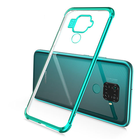 Funda Silicona Ultrafina Carcasa Transparente H02 para Huawei Nova 5z Verde