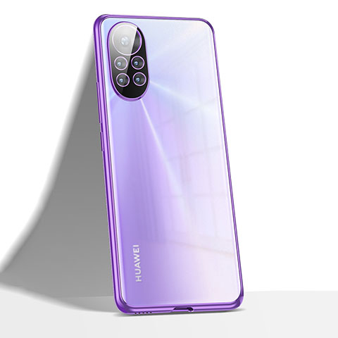 Funda Silicona Ultrafina Carcasa Transparente H02 para Huawei Nova 8 Pro 5G Morado