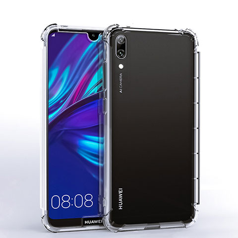 Funda Silicona Ultrafina Carcasa Transparente H02 para Huawei Y7 (2019) Claro