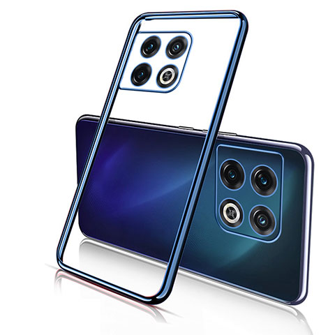 Funda Silicona Ultrafina Carcasa Transparente H02 para OnePlus 10 Pro 5G Azul