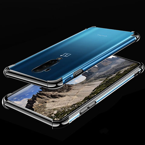 Funda Silicona Ultrafina Carcasa Transparente H02 para OnePlus 7T Pro Negro
