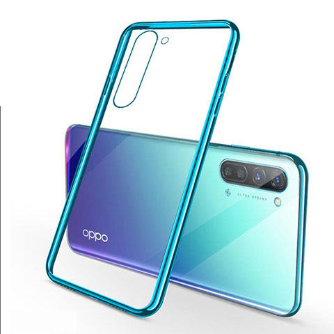 Funda Silicona Ultrafina Carcasa Transparente H02 para Oppo Find X2 Lite Verde