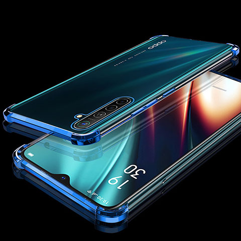 Funda Silicona Ultrafina Carcasa Transparente H02 para Realme X2 Azul