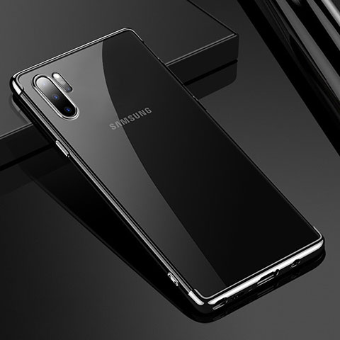 Funda Silicona Ultrafina Carcasa Transparente H02 para Samsung Galaxy Note 10 Plus Plata