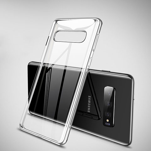 Funda Silicona Ultrafina Carcasa Transparente H02 para Samsung Galaxy S10 5G Plata