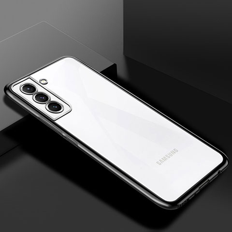 Funda Silicona Ultrafina Carcasa Transparente H02 para Samsung Galaxy S21 Plus 5G Negro