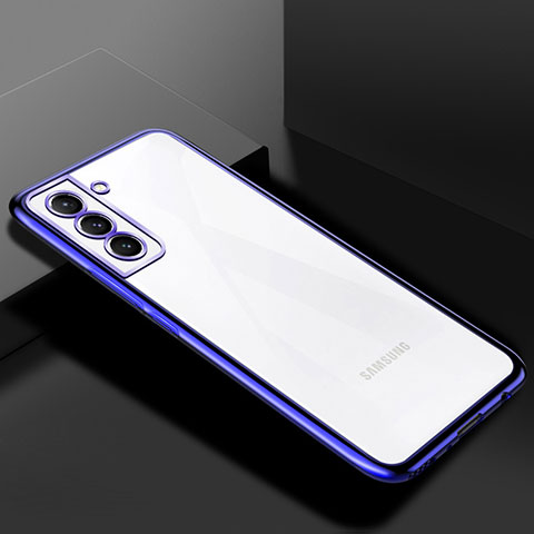 Funda Silicona Ultrafina Carcasa Transparente H02 para Samsung Galaxy S22 Plus 5G Azul