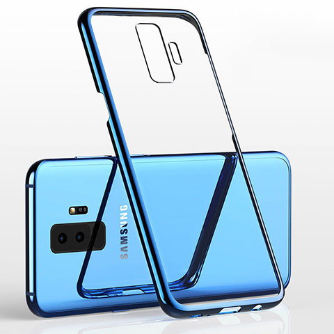 Funda Silicona Ultrafina Carcasa Transparente H02 para Samsung Galaxy S9 Plus Azul