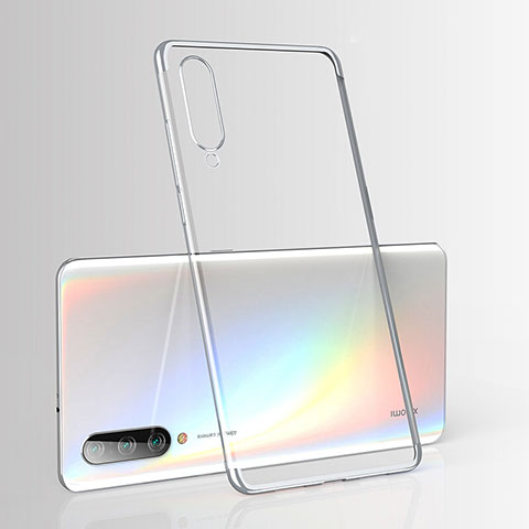 Funda Silicona Ultrafina Carcasa Transparente H02 para Xiaomi CC9e Plata