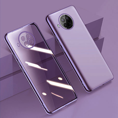 Funda Silicona Ultrafina Carcasa Transparente H02 para Xiaomi Mi 10i 5G Morado