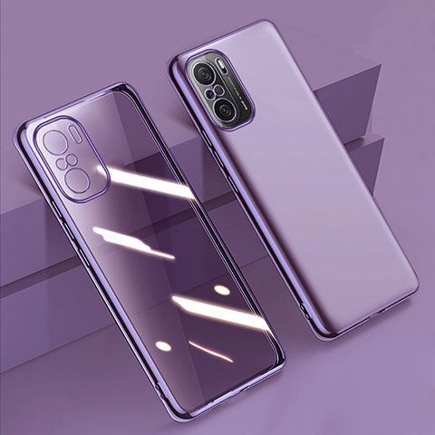 Funda Silicona Ultrafina Carcasa Transparente H02 para Xiaomi Mi 11i 5G Morado