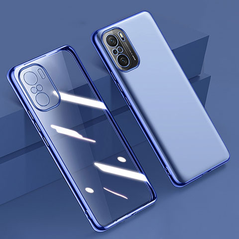 Funda Silicona Ultrafina Carcasa Transparente H02 para Xiaomi Mi 11X Pro 5G Azul