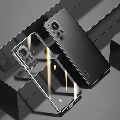 Funda Silicona Ultrafina Carcasa Transparente H02 para Xiaomi Mi 12 Pro 5G Negro